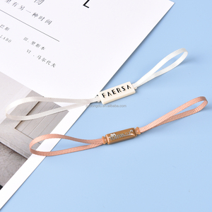 工場プラスチック製文字列ハングタグ文字列スナップロックシルバーハングタグ文字列タイ - Product Image 3