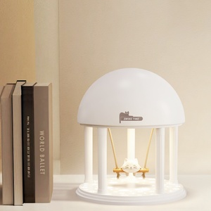 Cute Home Decorative LED Table <strong>Lamp</strong> with Charging Port Minimalist <strong>Style</strong> Projected on <strong>Small</strong> Tables - Product Image 5