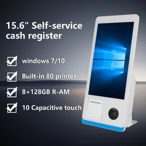 Fábrica OEM 15,6 ''Código Qr Impresora integrada Android Todo en uno Monitor Cajero Registro Pos Terminal Systems Machine - Product Image 5