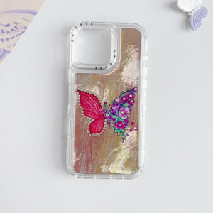 เคสโทรศัพท์มีสีลายผีเสื้อสำหรับ iPhone 16 15 PRO MAX 14 13 12 11เคสด้านหลังมือถือ - Product Image 6