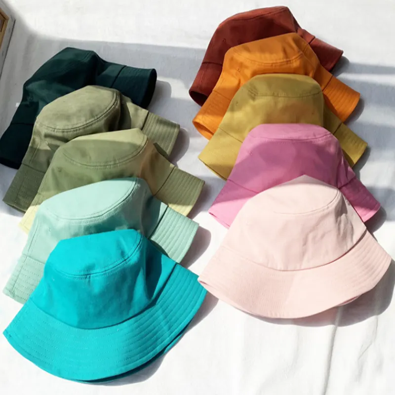 Ins chapéu de tecido reversível unissex, chapéu para homens e mulheres, protetor solar portátil, de algodão