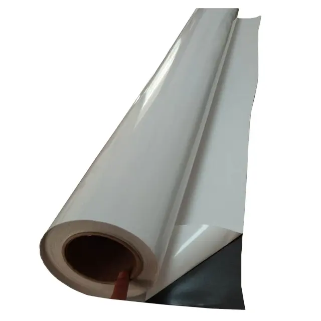 L & B-Película de vinilo autoadhesiva para pared, adhesivo fuerte e impermeable, de PVC, color blanco croma