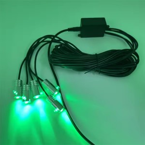 Yüksek kalite 5 in1 RGB LED araç İç atmosfer işıklar 6 in 1 LED şeritler ortam işığı APP uzaktan kumanda - Product Image 6
