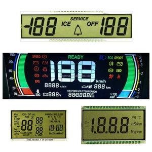 Gelbgrün COG LCD-Anzeige modul 12864 Segment anzeigen mit blauem Hintergrund Weißer Text FSTN Grauer Film LCD-Bildschirm - Product Image 1