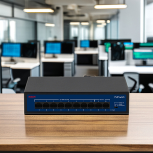 具有8个网络端口的80W AI VLAN PoE交换机10/100m 2上行链路8poe-网络交换机 - Product Image 2