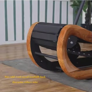 Schlussverkauf selbsterzeugendes manuelles Fitnessstudio kommerzielles kurvenlaufband zu verkaufen mechanisches hölzernes Laufband