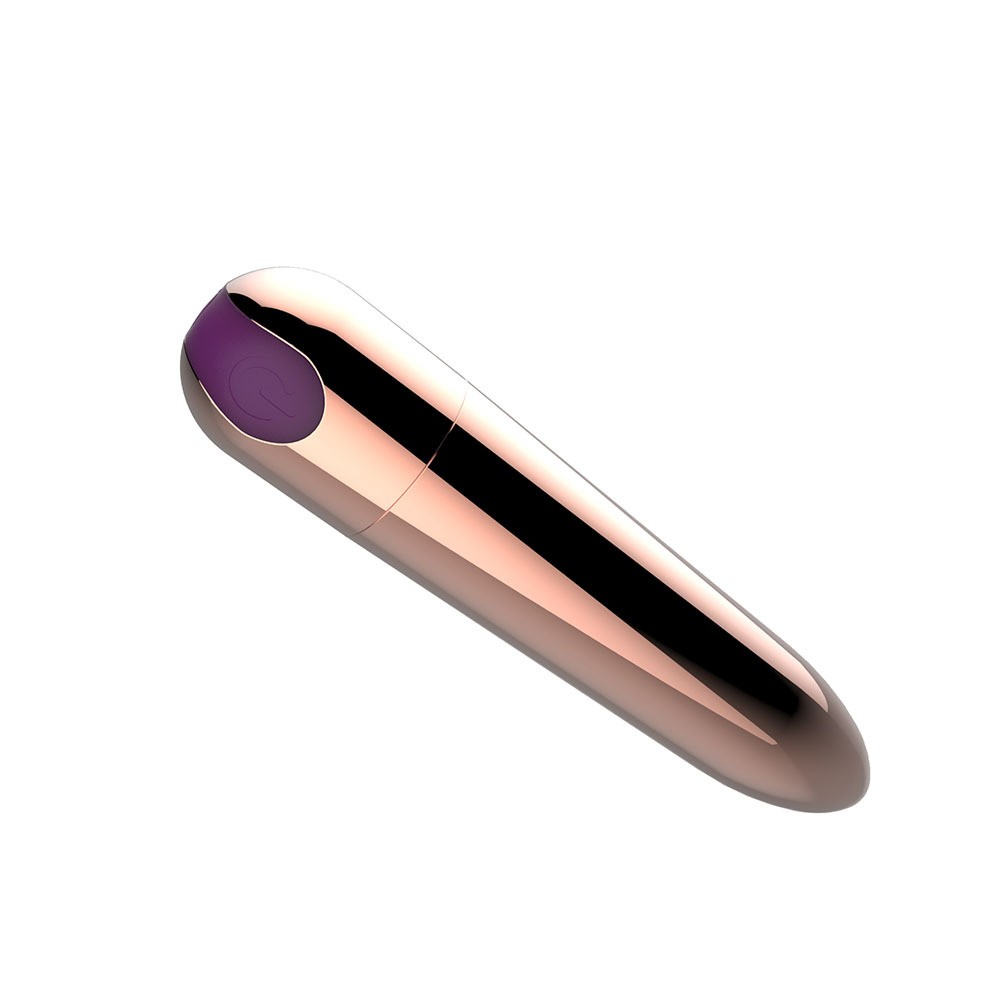 Gold + purple buttons