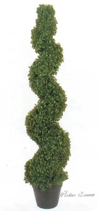 Yüksek kalite yapay şimşir spiral ağacı topiary ağacı Noel ağacı toptan - Product Image 2