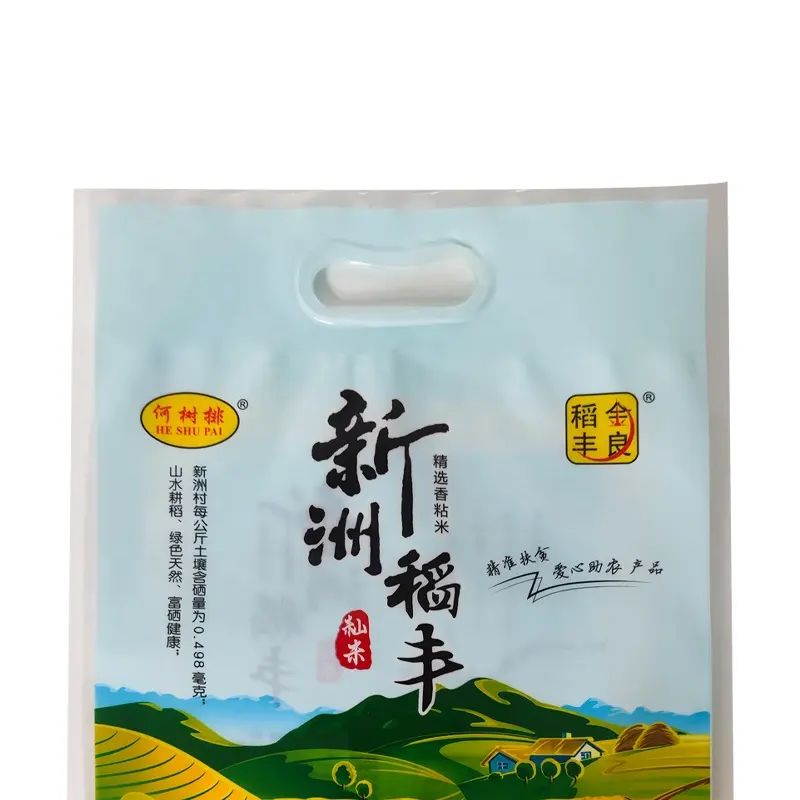 Chất Lượng Cao Thực Phẩm Loại Sản Phẩm Và Túi Bao Bì Nhựa Túi Gạo Với Xử Lý 1Kg 3Kg 5Kg