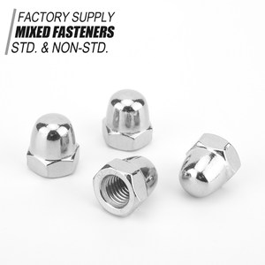 Nhỏ Metric Carbon thép kẽm mạ vòm cap Nuts loại 1 & 2 <span class=keywords><strong>acorn</strong></span> Nuts M3 ô tô lớp - Product Image 2