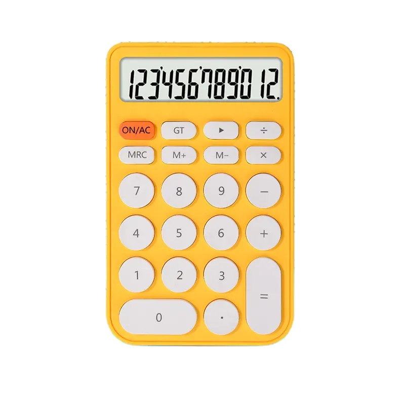 Hadiah Transaksi Dasar Kantor Custom ODM Kalkulator 12 Digit Elektronik OEM