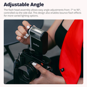 Godox IA32 Mini Camera <strong>Flash</strong> up to 490 Full-Power <strong>Flashes</strong> 6200K CCT Manual <strong>Flash</strong> for Various Camera Models Optical S1/S2 Modes - Product Image 3
