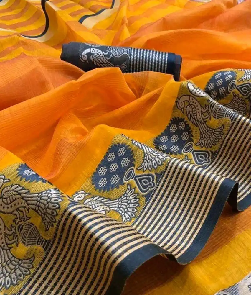 कम कीमत के साथ भारतीय पहनने कपास रेशम साड़ी और आकर्षक रंग