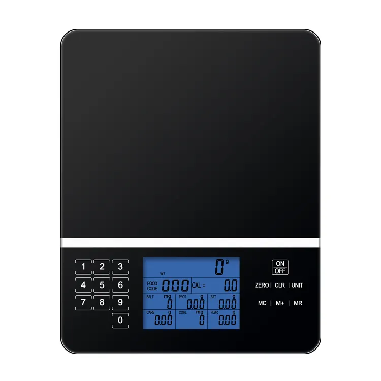 Grande Display LCD bilancia nutrizionale elettronica da 5kg con pesatura nutrizionale digitale