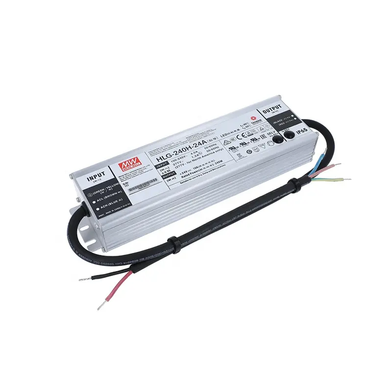 Orijinal ORTALAMA KUYU HLG-240H-48 MODEL 48V Karartma su geçirmez Noel ışık LED sürücü güç kaynağı