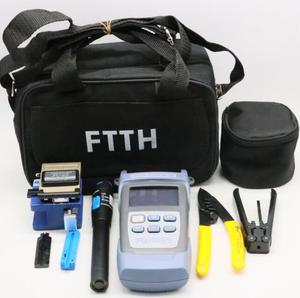 Sıcak satış Fiber optik ekleme aracı kiti SC/APC/FC bağlayıcı tipi kullanılan POE/WIFI ağ UPC bıçak hayat Cleaver yükseltilmiş çanta - Product Image 1
