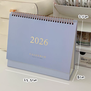 Bộ lịch để bàn vĩnh cửu in tùy chỉnh 365 ngày, kế hoạch năm 2026, kèm giá đỡ gỗ, quà tặng doanh nghiệp, dùng cá nhân - Product Image 2