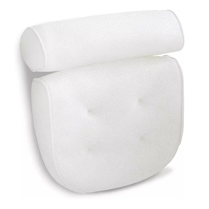 Luxury bath pillow Comfortable spa bath pillow with Suction Cups Shoulder & Neck spa bath pillow