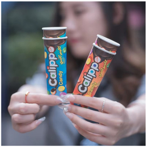 Özel tasarım calippo tüpler sıkmak kağıt bardak buz lolly tüp