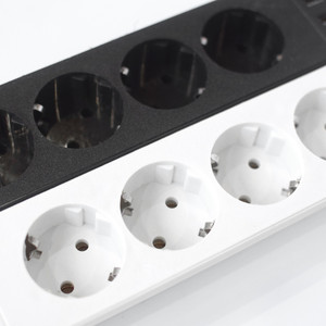 European Style 4-Way 8-Hole Power Strip <strong>Extension</strong> <strong>Socket</strong> Multi-Function Switch Connector Essential Electronic Accessory for Home - Product Image 1