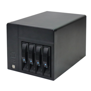 OEM/ODM 4 Bay MINI NAS Storage Server 3,5 "Disco duro Networking Storage Case PC - Product Image 1