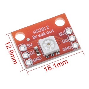 Schlussverkauf RGB LED Breakout WS2812 bunte Lichtmodul einzelne Zeile Schnittstelle vollfarbiges Licht-LED-Modul - Product Image 6