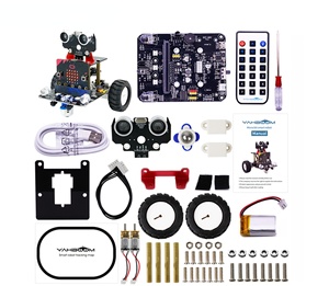 Yahboom Micro: Bit Smart Robot Car Kit Python-Programmier-Lernkit Kompatibel mit BBC Micro: Bit V2/V1.5