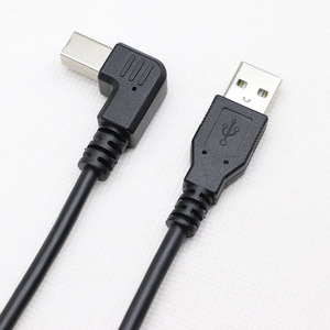 Usb电缆a型至b型直角打印机电缆USB2.0 a公插头至直角USB B公打印机扫描仪电缆 - Product Image 3