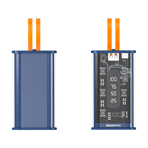 10000mAh Transparent Portable Power Station LED Display High Capacity Quick Charge Support Micro USB <strong>Input</strong> Interface 10W <strong>Output</strong> - Product Image 4