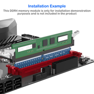 Desktop DDR4 288 Pin Ram Adapter <strong>DDR</strong> 4 <strong>Memory</strong> Module for Test Protection Card Long Fixed Buckle RAM protection Accessories