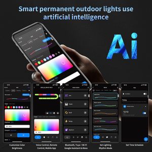 30*30mm Outdoor Aluminum Profile Permanent RGB Gemstone Lighting Christmas LED Pixel Node with <strong>Program</strong> or Programmable Lighting - Product Image 4