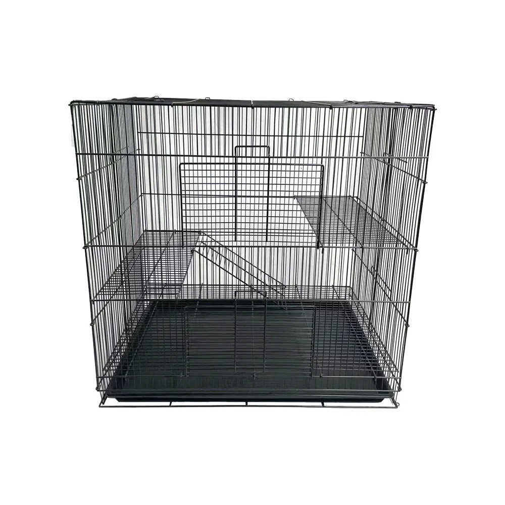 HC-D14Kennel Cage Adulto Dobrável Para Venda Cão Grande Ao Ar Livre De Aço Inoxidável Forte Fio Fechado Dobrável Crate Cage Animais De Estimação