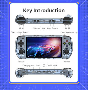Powkiddy Rgb10max3 X17 Retro oyun makinesi Android el Psvita oyunları cep konsolu için taşınabilir oyuncu Psp1 Ps1 N64 - Product Image 3