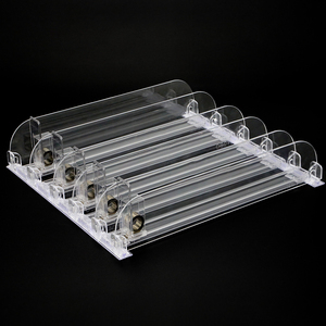 Vassoio per bottiglie di rossetto di fumo supporto per Pusher di tabacco con supporto automatico a molla per bevande Organizer per sigarette - Product Image 5
