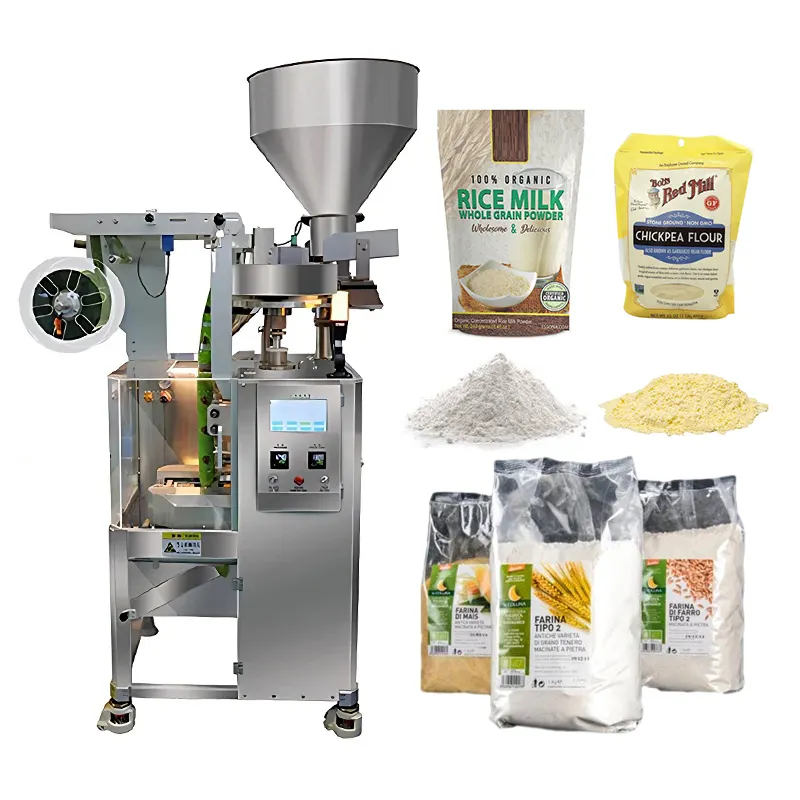 Máquinas de envasado de polvos verticales de precisión automáticas harina de maíz sal azúcar máquina de envasado bolsita de leche en polvo