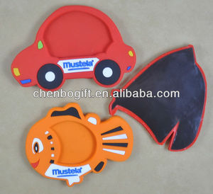 OEM工厂磁性3d软pvc相框，心形pvc塑料3d压花徽标冰箱相框 - Product Image 6