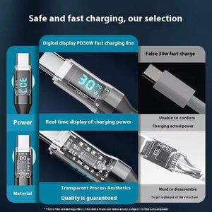Factory Direct Multi-<strong>Function</strong> Digital Chip Cables Type-<strong>C</strong> Cable Fast Charging Data Sync for Mobile Devices - Product Image 5