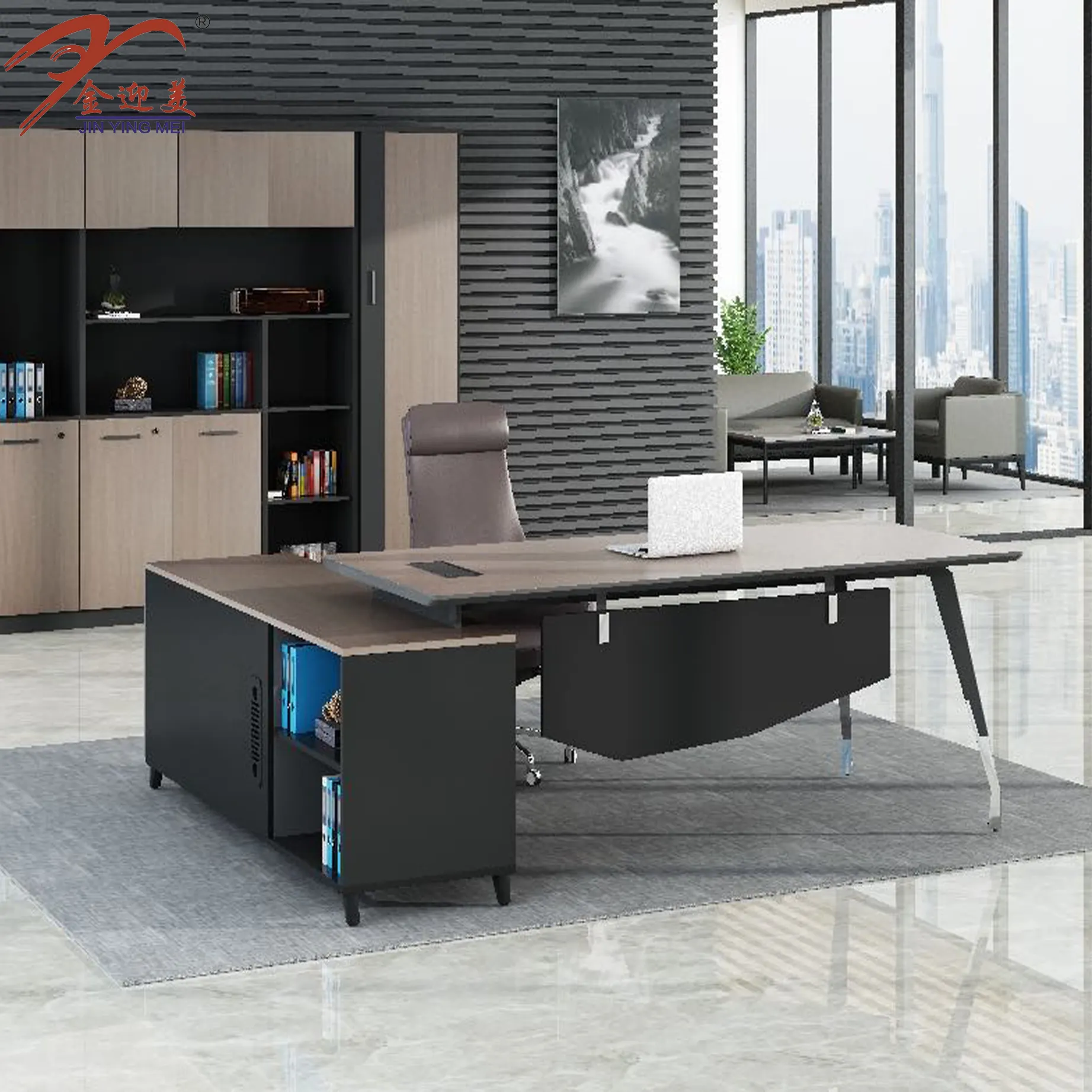 Moderno ufficio mobili scrivania sedia Executive sedie ergonomiche Boss I a forma di CEO mobili da ufficio scrivania Set