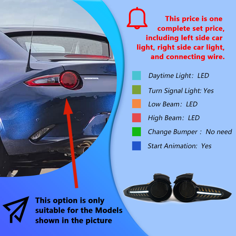 Juego de luces traseras