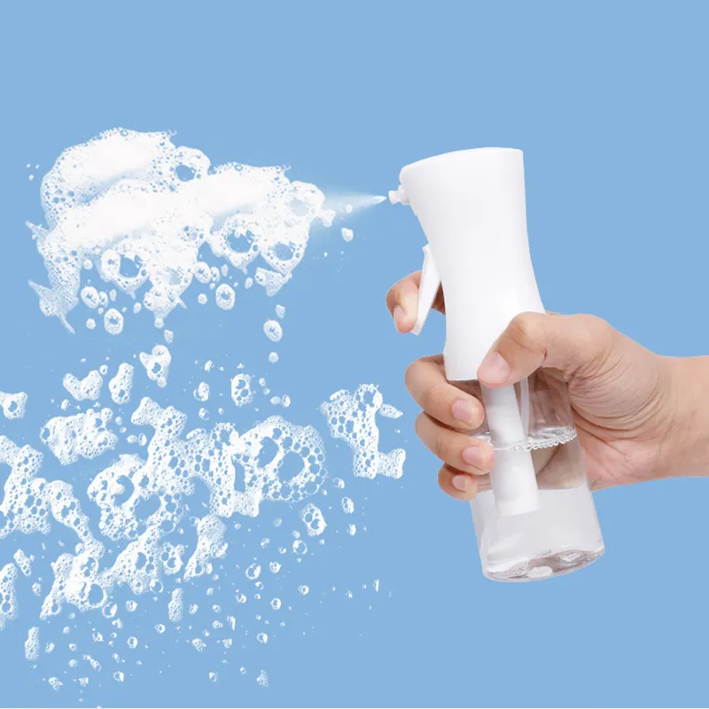 200ml 300ml 500ml Reusable Continuous Spray Bottle Plastic Foam Trigger Sprayer Bottle For Kitchen Home Cleaning