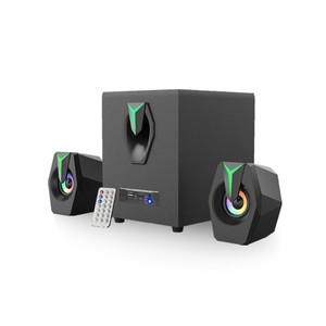2023 новый деревянный RGB красочный bluetooth динамик новейший высококачественный полный диапазон беспроводной компьютерный ПК динамик RGB игровой динамик - Product Image 1
