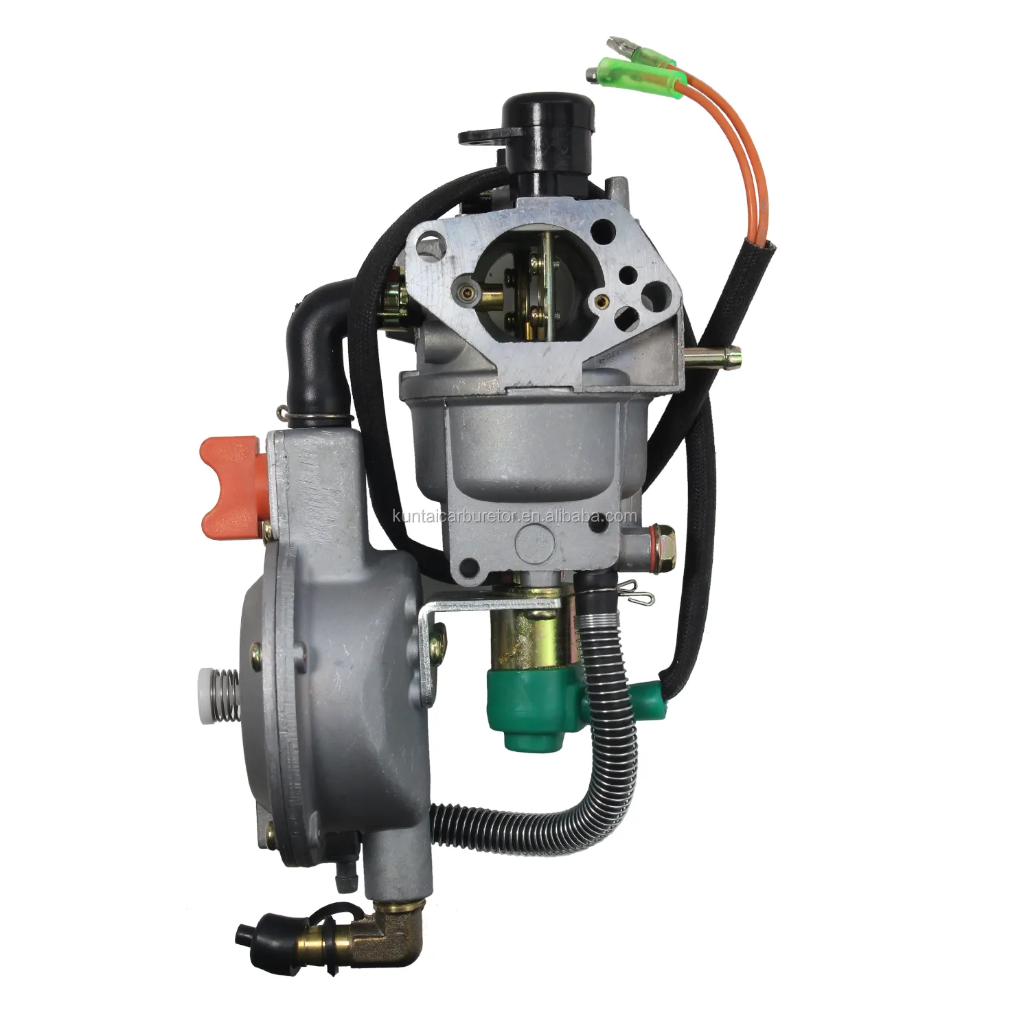 Kit de conversión de carburador LPG NG para 5KW, 6,5kw, 188F, 190F, GX240, GX390, GX420, generador de gasolina, carburador de combustible Dual