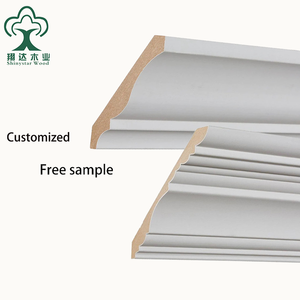 Предварительно грунтованные архитравы МДФ/сосновая деревянная корона, плинтус и корпус - Product Image 1