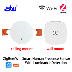 Tuya Smart Life App Wifi Zigbee Mmwave Sensor de movimiento de presencia humana con detección de luminancia/distancia 5/110/220V hogar inteligente - Product Image 4