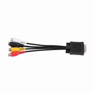 Hot Sale <strong>Audio</strong> <strong>Splitters</strong> TV S-<strong>Video</strong> <strong>3</strong> RCA PC Computer Adapter VGA to AV Cable Converter - Product Image 3