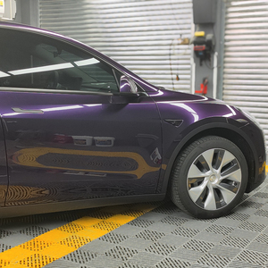 TSAUTOP 1.52*17m Self Healing TPU PAINT METALLIC <strong>MIDNIGHT</strong> PURPLE PPF Paint Protection Film - Product Image 4