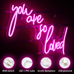 ไฟตัวอักษรเรืองแสงดีไซน์ฟรีจากโรงงานขายตรงไฟภูมิทัศน์ LED สัญญาณนีออนที่กำหนดเอง - Product Image 3