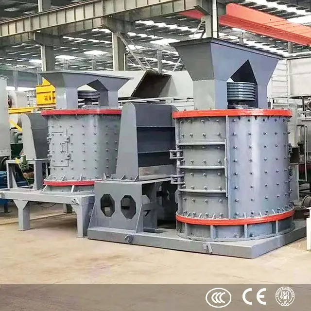 Zhengzhou fábrica vende 50 t/h eixo vertical tipo minério de ferro composto areia fazendo máquina