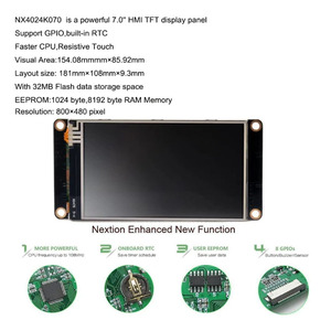 Nextion NX8048K070-011C Enhanced 7 inch lcd display HMI kernel Touch Capacitive bildschirm mit fall