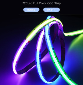 Brilliant Flexible <strong>Dream</strong> Color Changeable 720LED RGB COB <strong>LED</strong> Smart Strip Light with Musical Controller 5M/Roll - Product Image 4